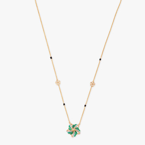 Verdant Bloom Diamond Mangalsutra