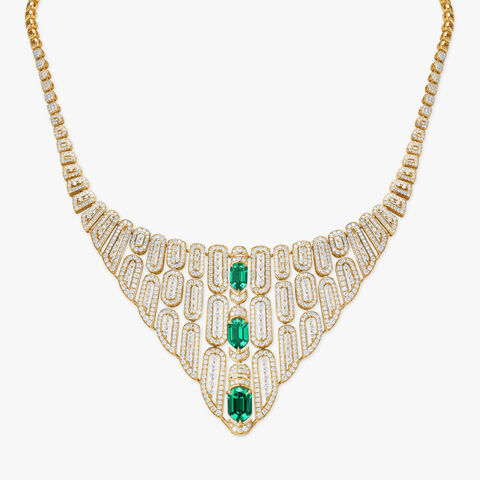 Harmonic Flow Diamond Necklace Set