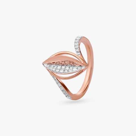 Sculpted Marquise Diamond Ring