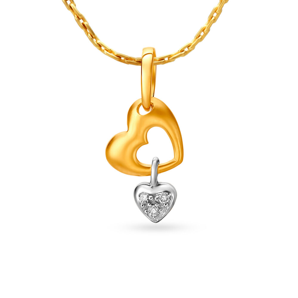 Tanishq heart pendant store