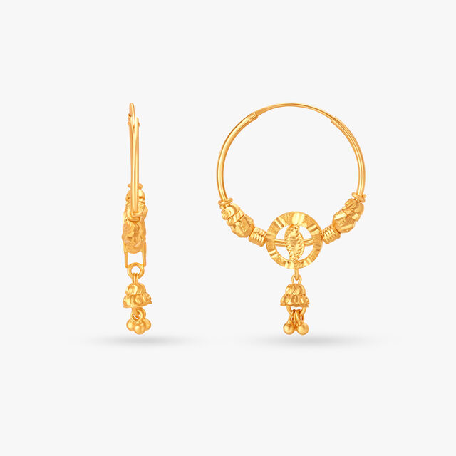 Minimal Rajkot Bali Hoop Earrings,,hi-res image number null