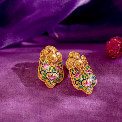 Imperial Charm Gold Drop Earrings