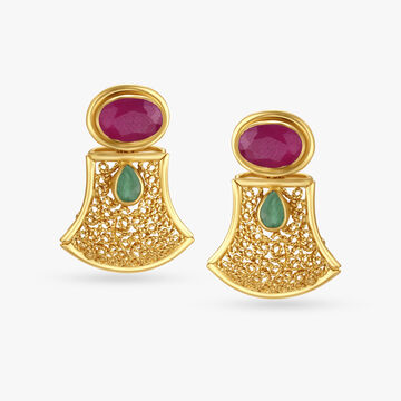 Regal Pankhi Drop Earrings