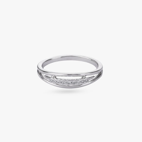 Twin Band Diamond Ring
