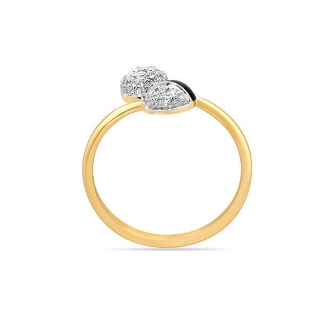 18 KT Yellow Gold Eclectic Dazzle Diamond Ring,,hi-res image number null