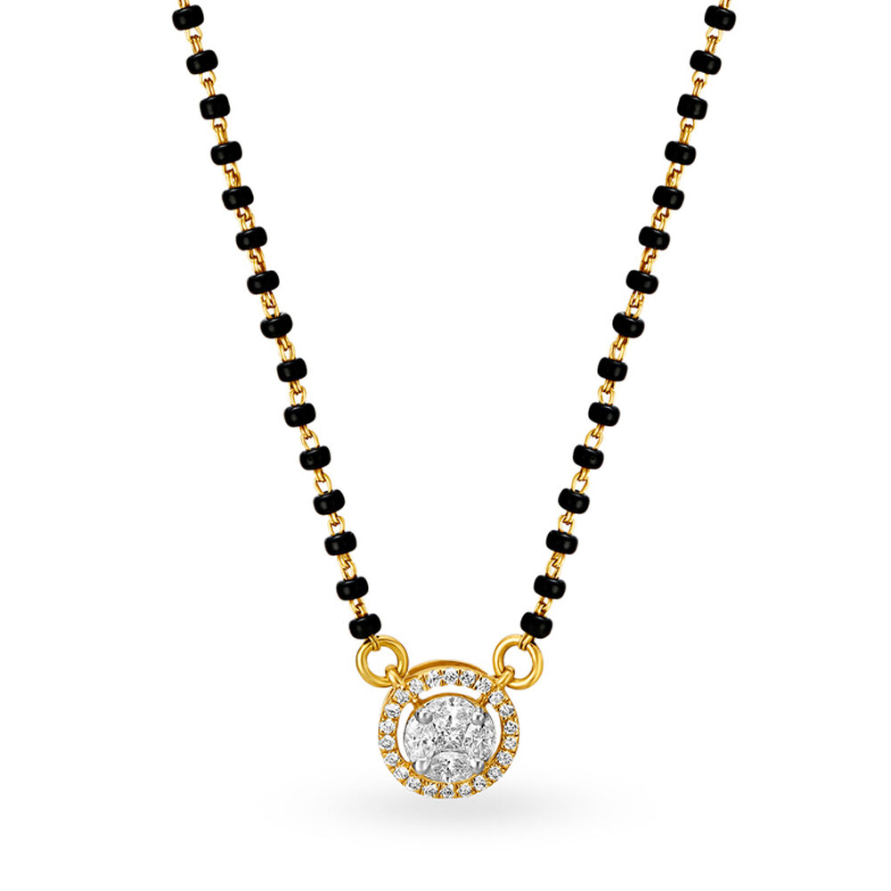 Geometric Diamond Mangalsutra