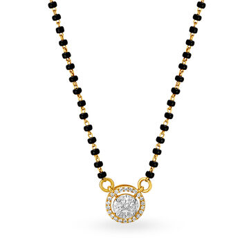 Geometric Diamond Mangalsutra