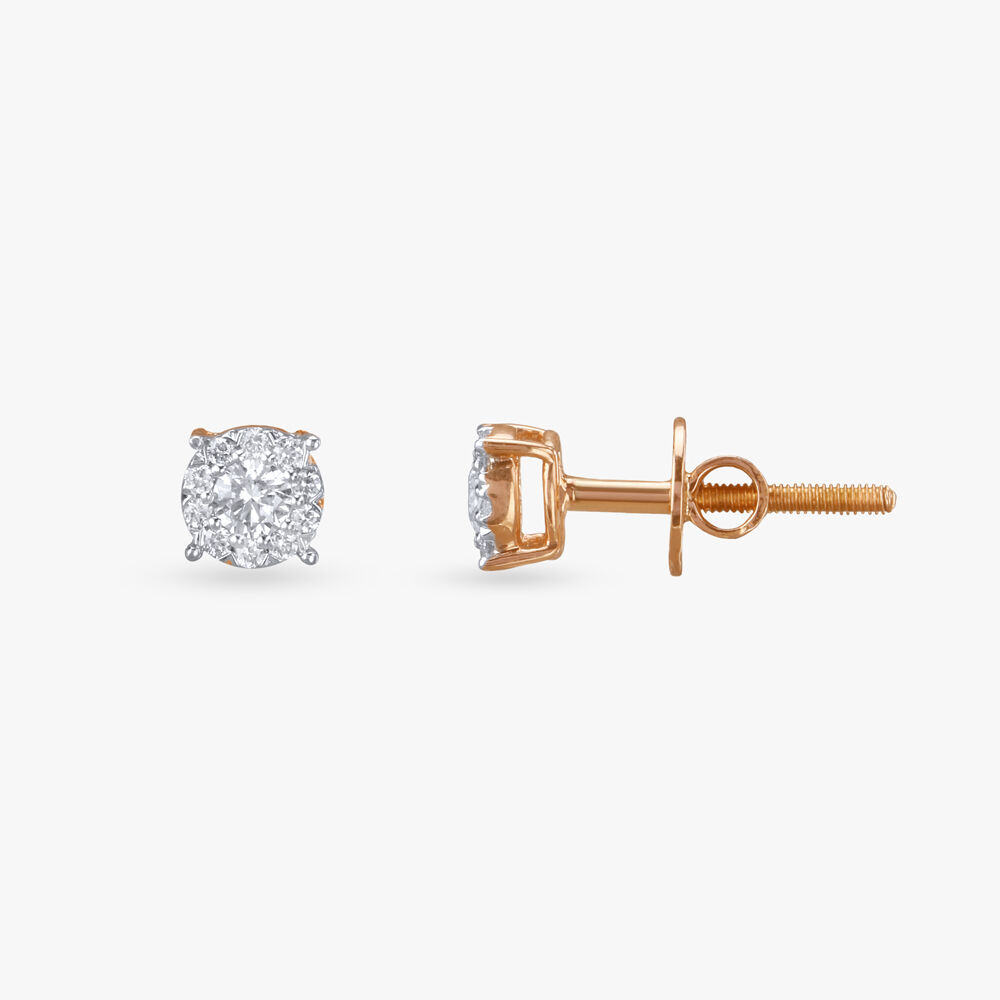 Diamond Stud Earrings for Men Women Tanishq Collection