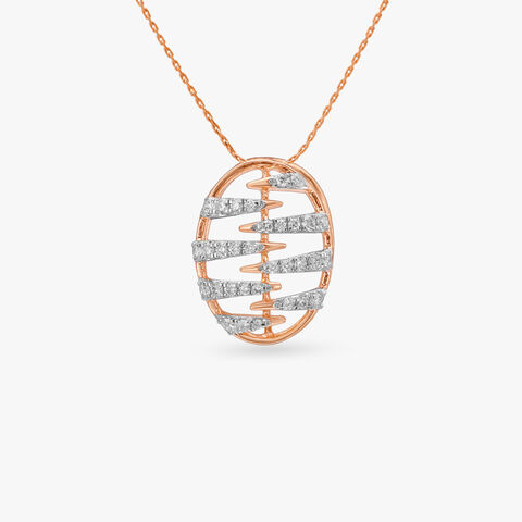 Sleek Radiance Diamond Pendant