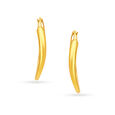 22 KT Yellow Gold Dazzling Elegant Hoop Earrings,,hi-res image number null