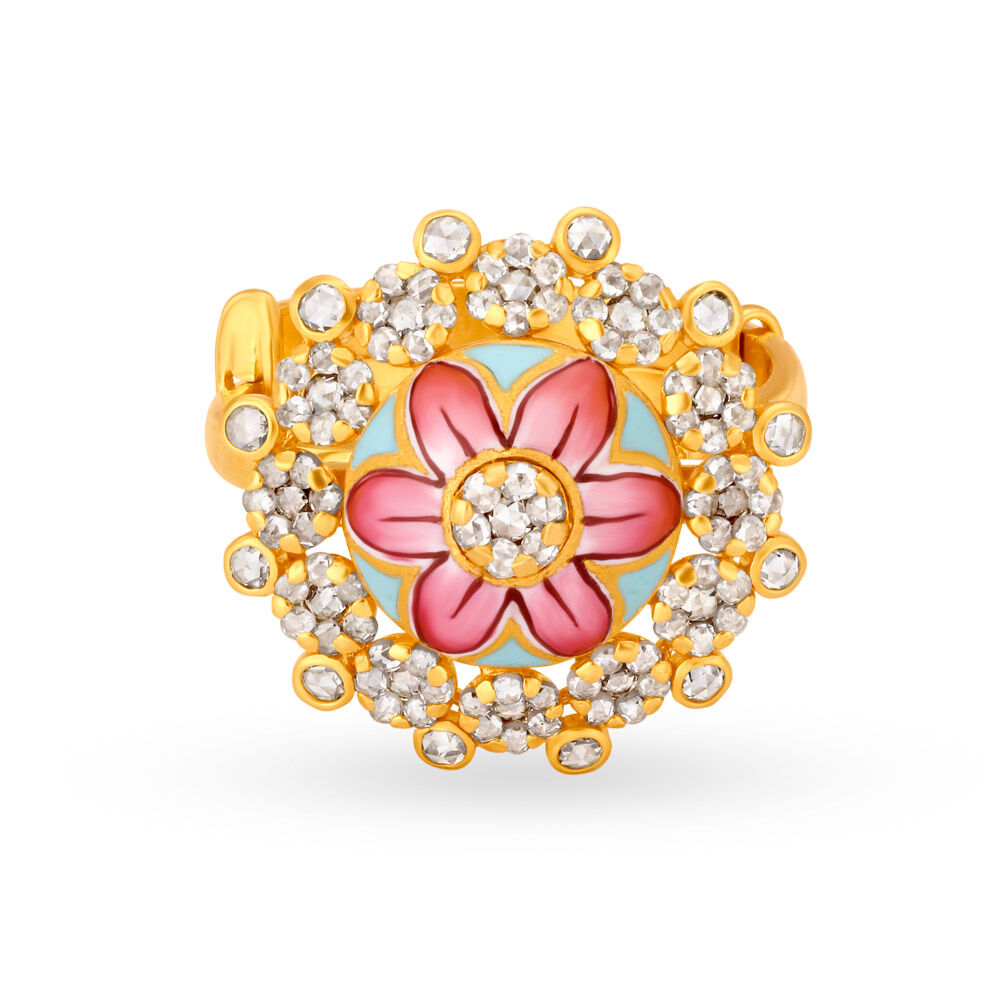 Tanishq shop polki rings