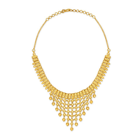 Elaborate Gold Necklace Set for the Bengali Bride