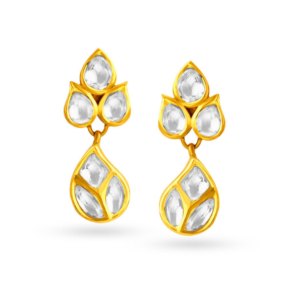 Kundan earrings top tanishq