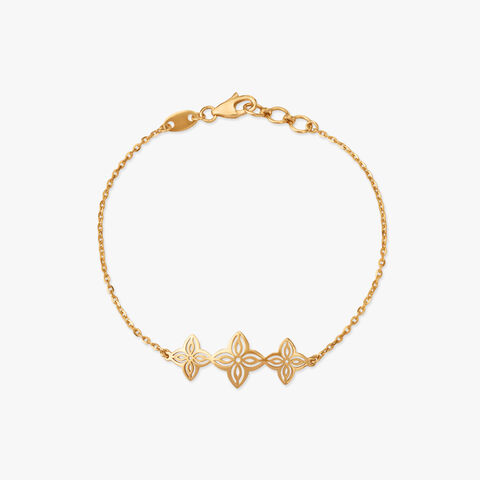 Petal Trio Gold Bracelet