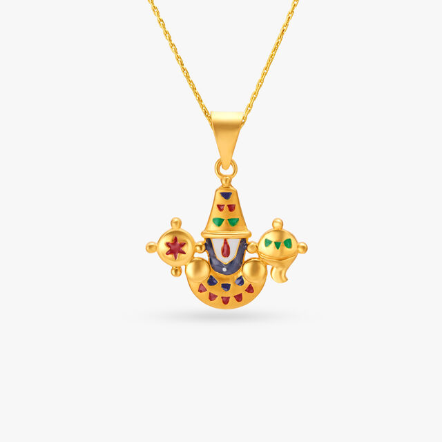 Graceful Lord Balaji Pendant,,hi-res image number null