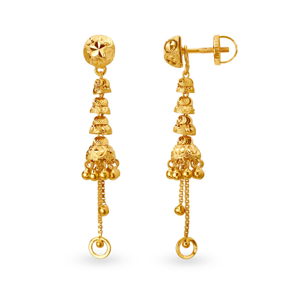 Buy Evergreen Pearl Sui Dhaga Earrings Online | CaratLane