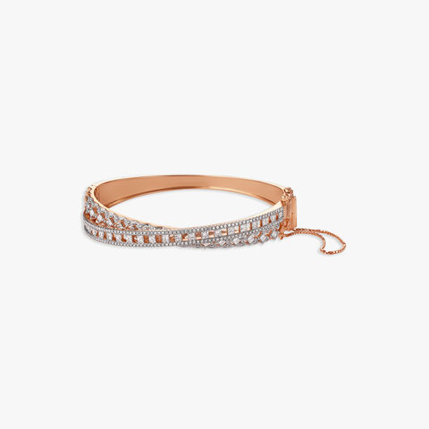 Dazzling Weave Diamond Bangle