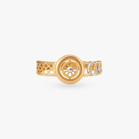 Halo Bloom Gold Ring