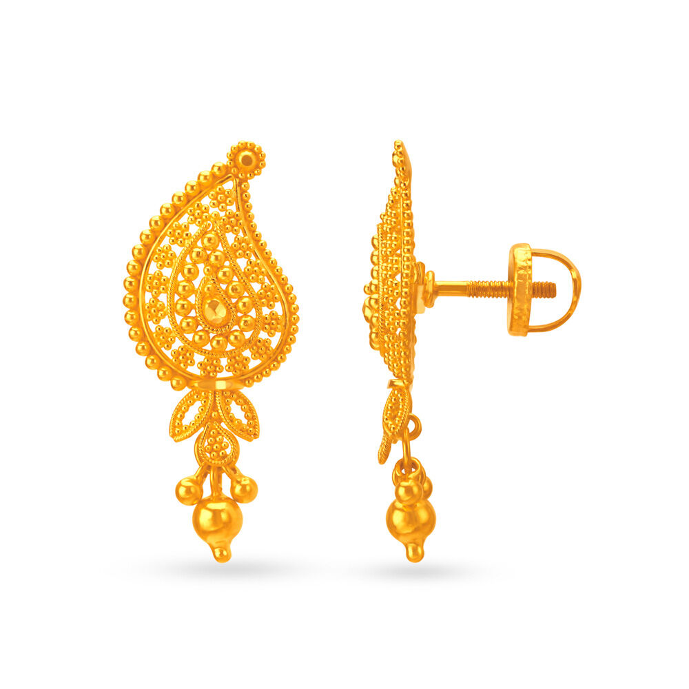 Mango shaped earrings cheap