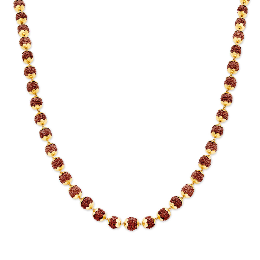 Rudraksha Gold Chain Tanishq Online Store