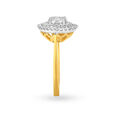 Spangled 18 Karat White And Rose Gold And Diamond Cluster Ring,,hi-res image number null
