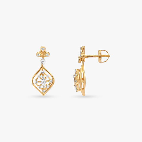 Blossom Radiance Diamond Drop Earrings
