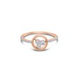 14 KT Rose Gold Dainty Diamond Ring,,hi-res image number null
