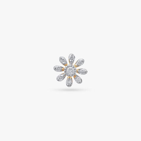 Radiant Bloom Diamond Nose Pin