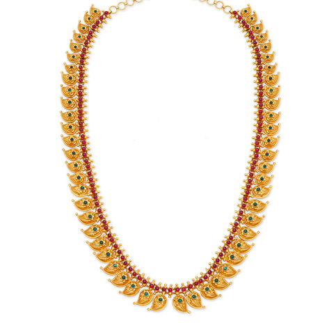 Spectacular Leaf Pattern Gold Haram