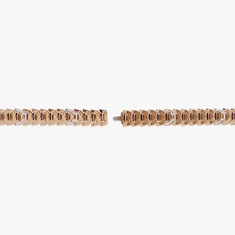Golden Cascade Diamond Bracelet for Men