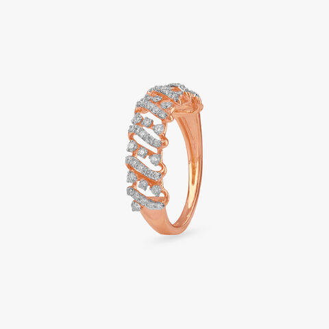 Zigzag Shine Diamond Ring