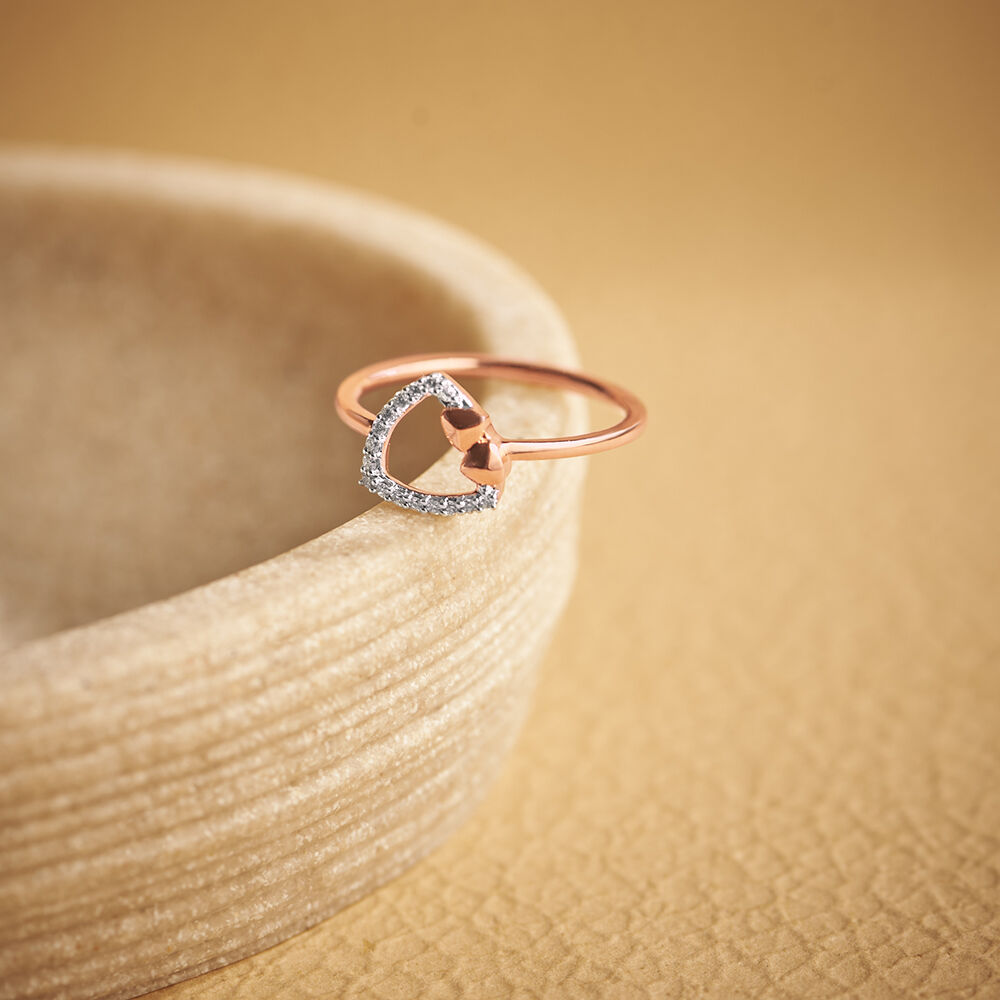 The Star Light Rose Gold Engagement Ring Set – Modern Gents