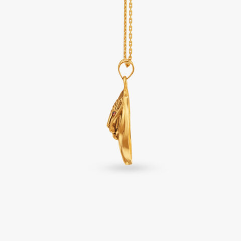 Majestic Tiger Gold Pendant
