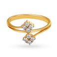 Ravishing Floral Diamond Finger Ring,,hi-res image number null