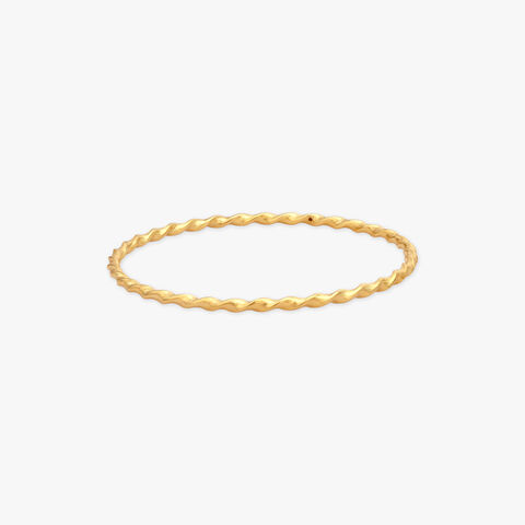 Twisted Radiance Gold Bangles