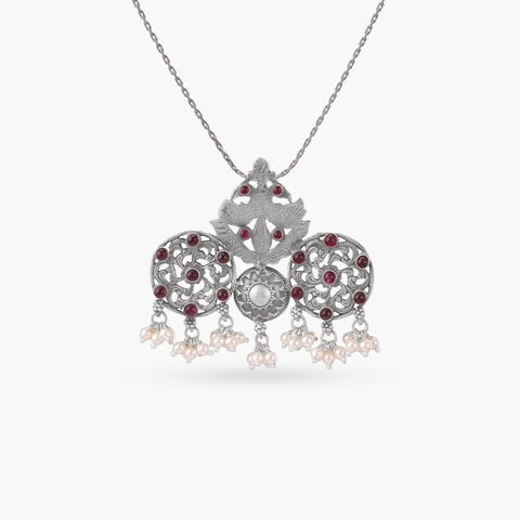 Sacred Bloom Silver Pendant