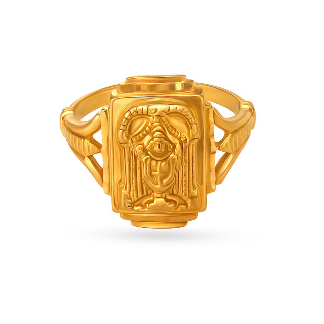 Traditional Gold Religious Finger Ring