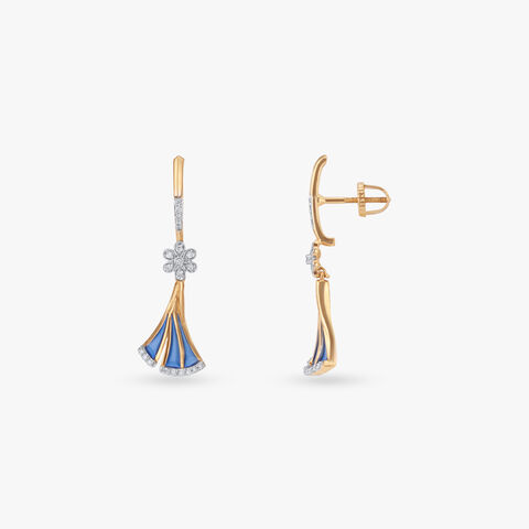 Luminous Flight Diamond Drop Earrings
