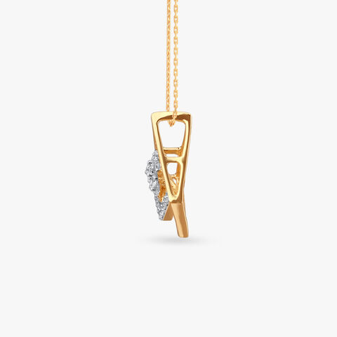 Floral Illusion Diamond Pendant