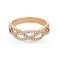 Dazzling Rose Gold and Diamond Ring for Party Wear,,hi-res image number null