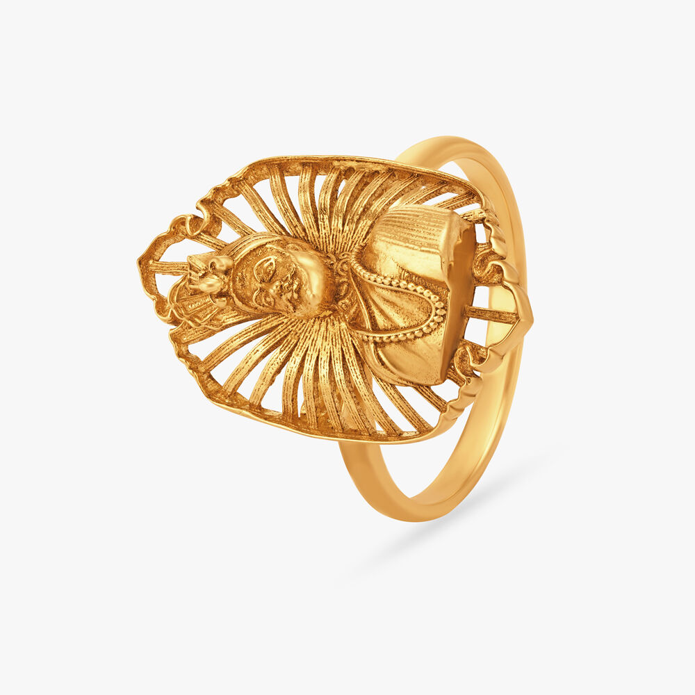 1 GRAM GOLD FORMING GURU DIAMOND RING FOR MEN DESIGN A-100 – Radhe Imitation