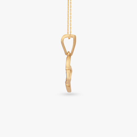 Petal Crest Diamond Pendant