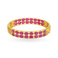 Alluring Ruby Gold Bangle,,hi-res image number null