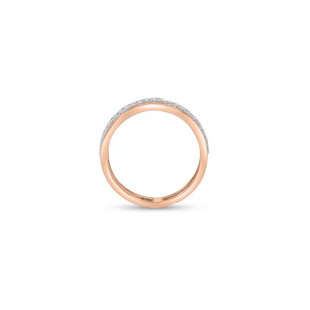 14 KT Rose Gold Poised Diamond Ring,,hi-res image number null