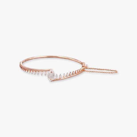Enchanting Teardrop Diamond Bangle
