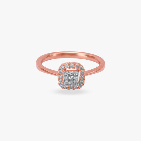 Glimmer Grid Diamond Ring