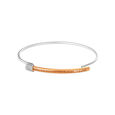 14 KT Yellow and White Gold Chic Bangle,,hi-res image number null