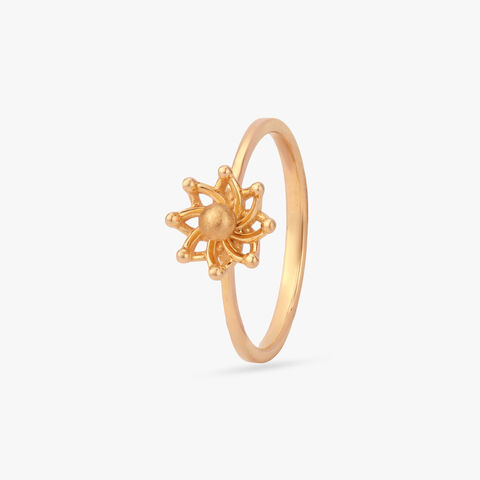 Celestial Rosette Gold Ring