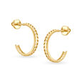 Luca Gold Hoop Earrings,,hi-res image number null