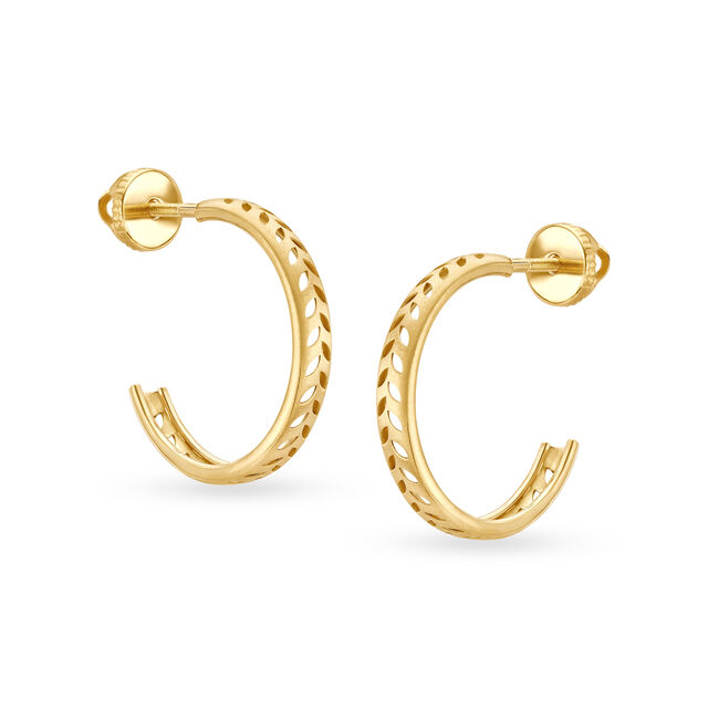 Luca Gold Hoop Earrings,,hi-res image number null